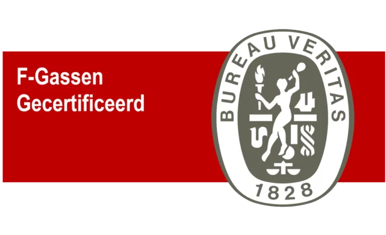 Bureau Veritas F-Gassen BRL 100 : Gecertificeerd voor het installeren en onderhouden van F-gassystemen volgens de hoogste kwaliteitsnormen.